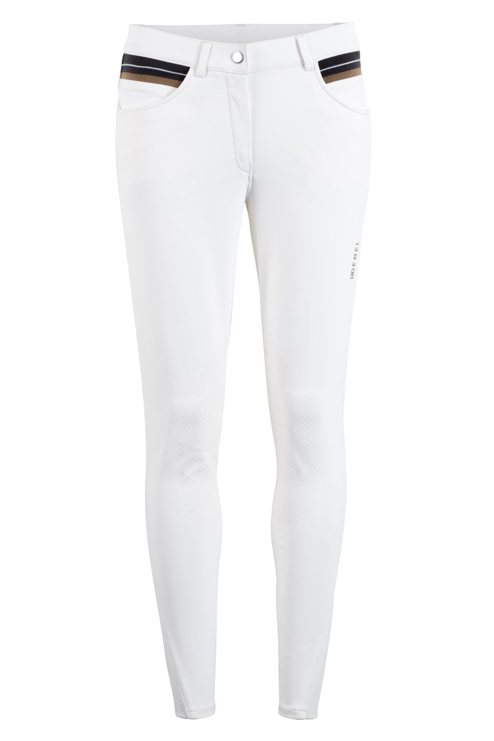 Montar Rijbroek Jamie Rib Style - Wit