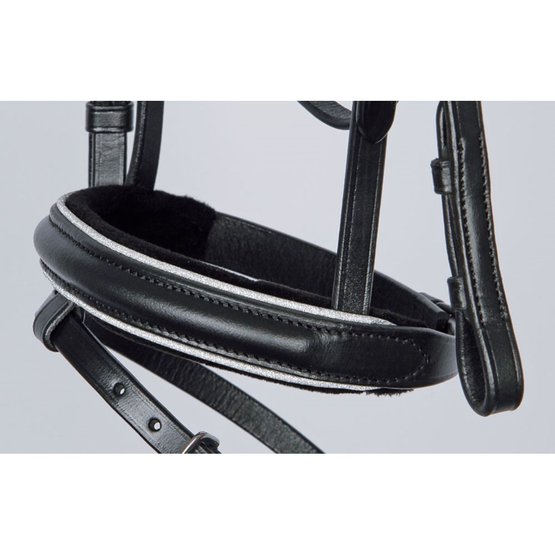 Harry's Horse Hoofdstel Stout Burgundy - Zwart