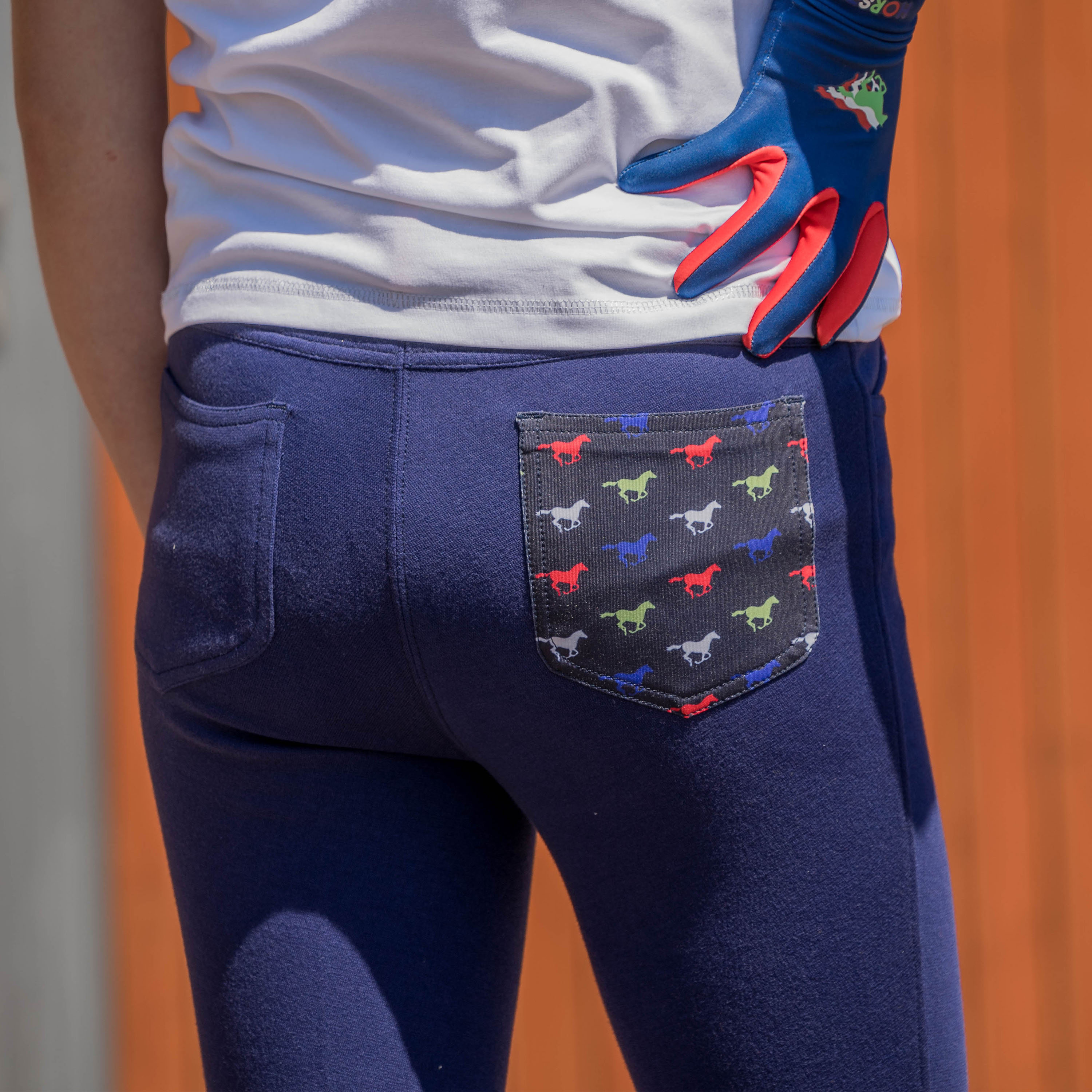 Red Horse Junior Rijbroek  Tiki Slim Fit - Blue