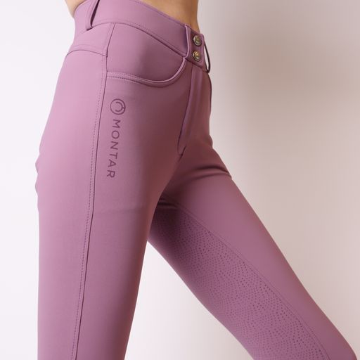 Montar Rijbroek Megan Highwaist Full Grip - Grape