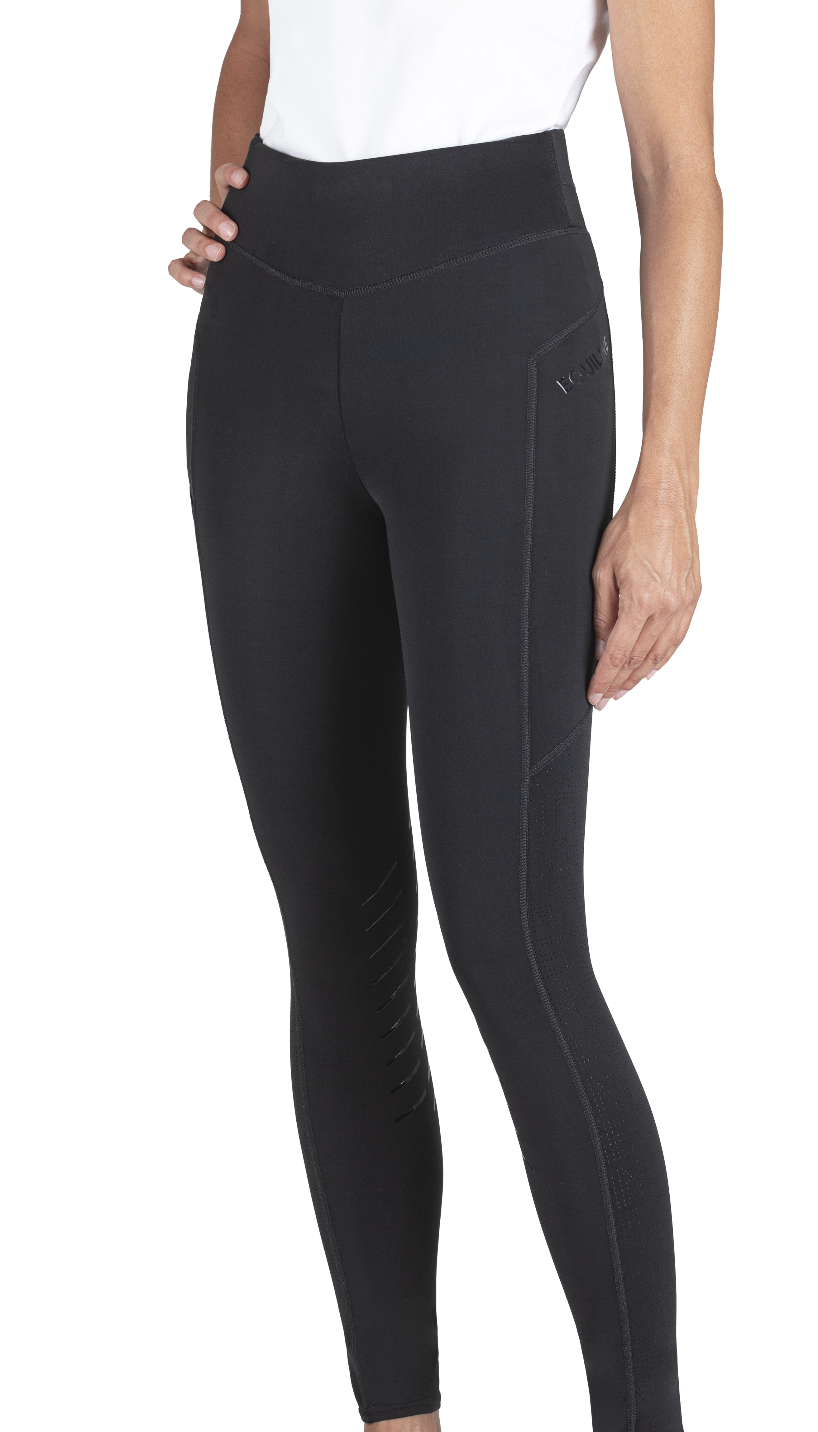 Equiline Dames Rijlegging CerinK Knie Grip - Zwart