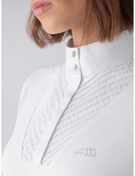 Equiline Dames Wedstrijd shirt Gurteg - White