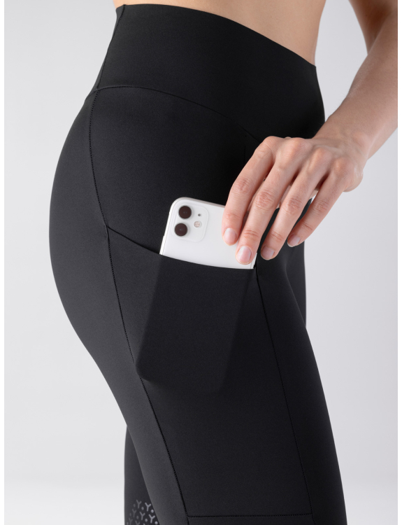Equiline Dames Rijlegging Gadrikh Knie Grip - Zwart