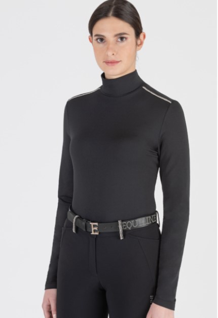 Equiline Dames Trainingshirt Maglia Second Skin - Black