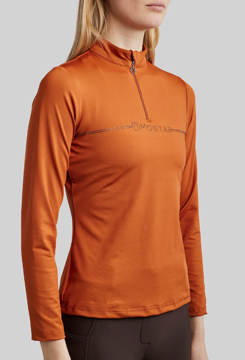 Montar Dames Trainingsshirt LS MoAviana - Bronze