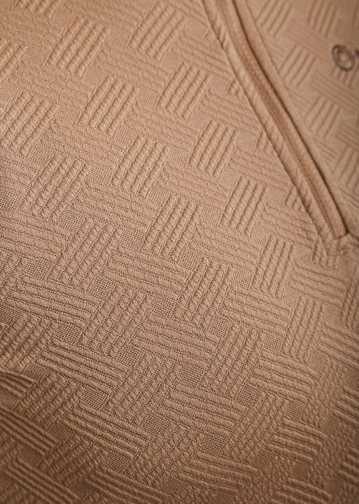 Montar Dames MoCilia Jacquard REFINED Trainingshirt - Latte