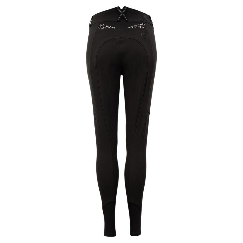 BR Dames Rijbroek Fabienne Silicone Knee - Zwart