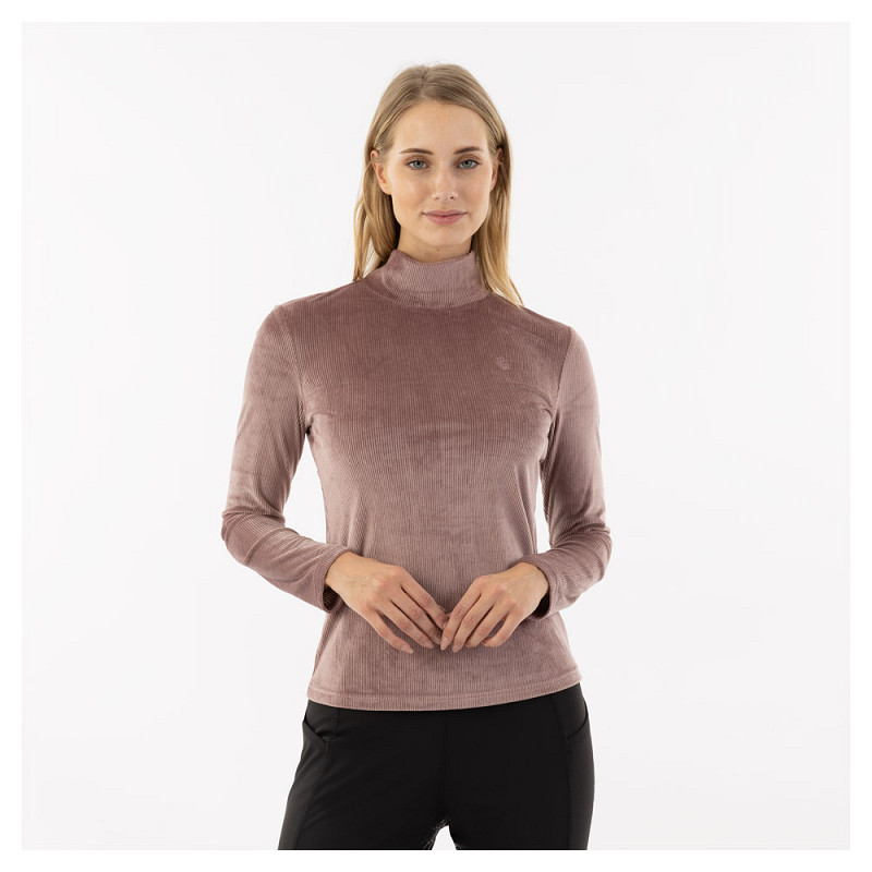 BR Dames Velvet Pullover Fayah - Mauve 