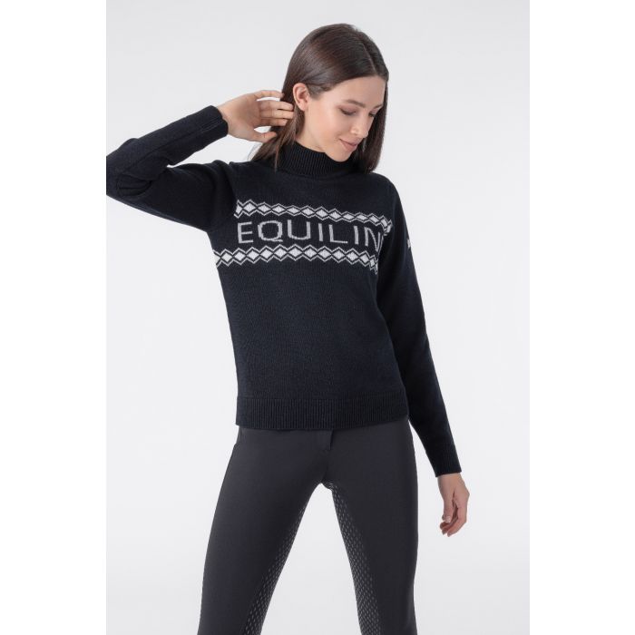 Equiline Dames Sweater Knitwear Rudy - Zwart