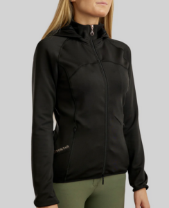 Montar Dames Liza Zipper Hoodie - Black