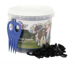 Harry's Horse Magic Braids pot Elastiekjes - Zwart