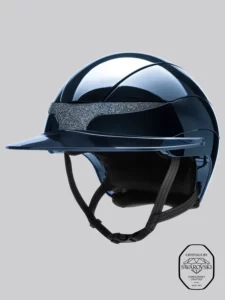 Equiline Xanto Helmet Zonneklep Swarovski - Blu